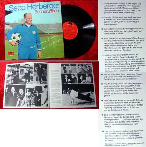 LP Sepp Herberger: Erinnerungen (Polydor 249 144) D 1967