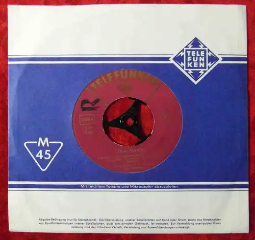 Single Gert Wilden: Blue Sunday / Mimo Blues (Telefunken U 55 810) D