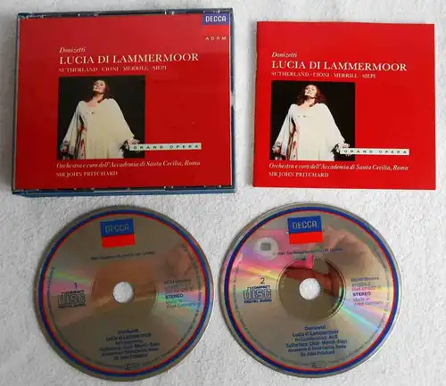 2CD Box Donizetti: Lucia di Lammermoor Joan Sutherland Sir John Pritchard 1961