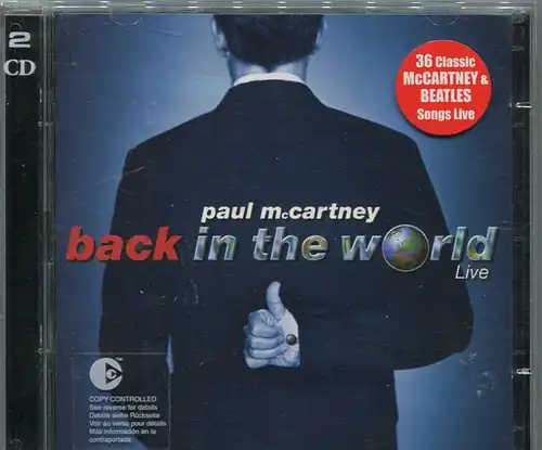 2CD Paul McCartney: Back In The World - Live (Capitol) 2003