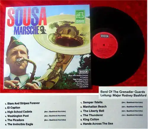 LP Band of Grenadier Guards: Sousa Märsche (Decca Phase 4) (D)