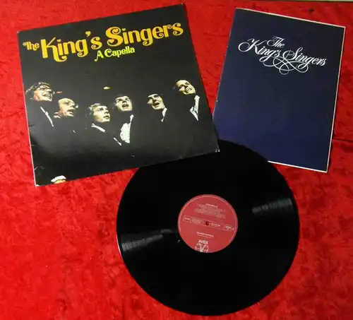 LP King´s Singers: A Capella (Aves MLP 15 950) mit Pressemappe und PR facts (D)