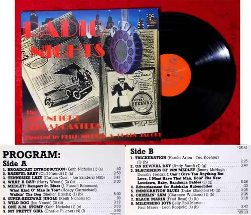 LP Moonlight Broadcasters: Radio Nights (Stomp Off 1193) D 1988