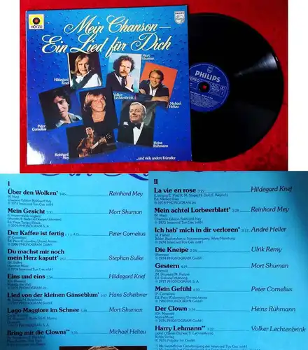LP Mein Chanson - Ein Lied für Dich (Hör Zu Philips 6448 064) D 1980