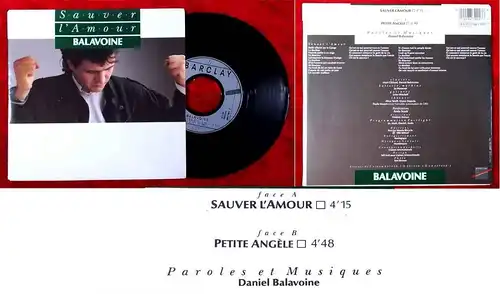 Single Balavoine: Sauver L´Amour (Barclay 883 901-7) F 1985