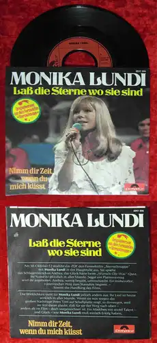 Single Monika Lundi: Laß die Sterne wo sie sind (Polydor 2041 366) D 1972