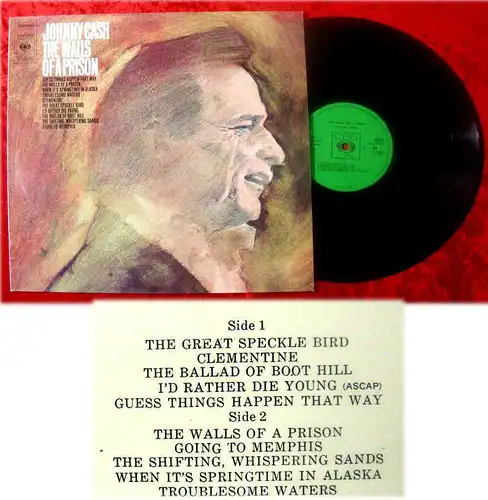 LP Johnny Cash: The Walls of a Prison (CBS)