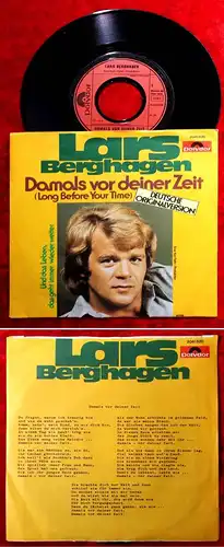 Single Lars Berghagen: Damals vor Deiner Zeit (Polydor 2041 820) D 1976