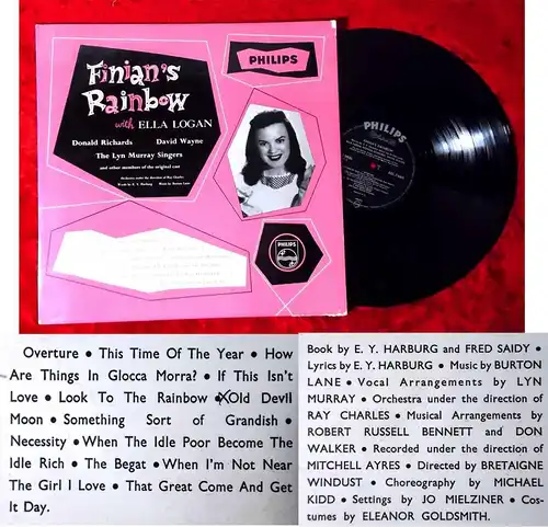 LP Finian´s Rainbow w/ Ella Logan David Wayne Donald Richards (Philips BBL 7466)