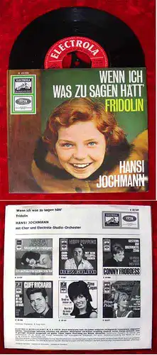 Single Hansi Jochmann: Wenn ich was zu sagen hätt / Fridolin Electrola E 23 109