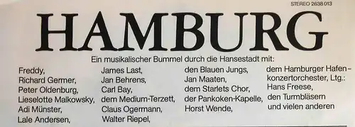 2LP Box Hamburg (Polydor Stern Musik 2638 013) D 1970 Freddy Quinn James Last...