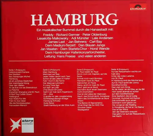 2LP Box Hamburg (Polydor Stern Musik 2638 013) D 1970 Freddy Quinn James Last...