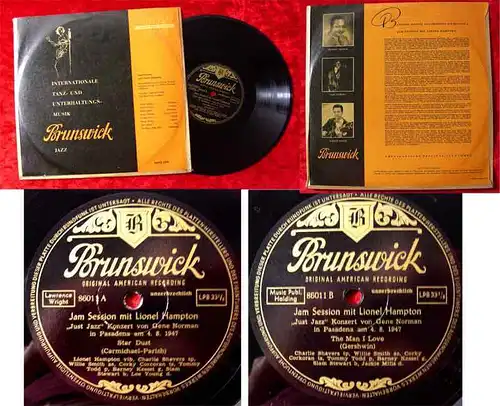 25cm LP Jam Session mit Lionel Hampton 1947 (Brunswick 86 011) D