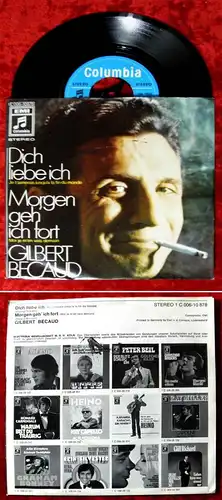 Single Gilbert Becaud: Dich liebe Ich / Morgen geh ich fort (Columbia) D 1969