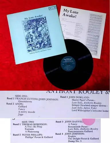 LP Anthony Rooley & James Tyler: My Lute Awake! (SOL 336) UK 1974