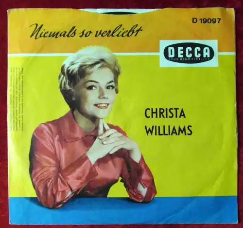 Single Christa Williams:Pilou Pilou (Decca D 19 097) D