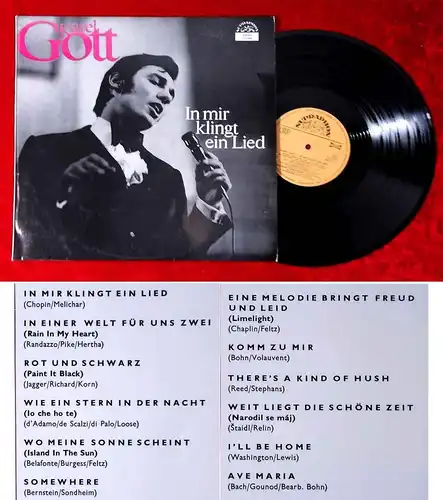 LP Karel Gott: In mir klingt ein Lied (Supraphon 1 13 0846) CZ 1969