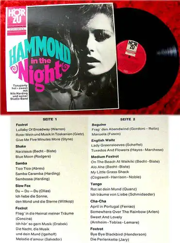LP Nils Harding Hammond in the Night Hör Zu SHZE 198