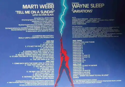 2LP Marti Webb / Wayne Sleep: Song & Dance (Polydor PODVC 4) UK 1982 A.L.Webber