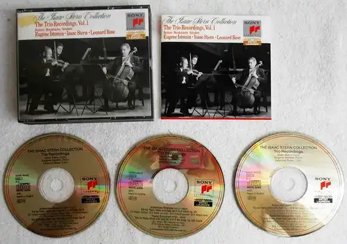 3CD Box Isaac Stern Collection - Trio Recordings Vol. 1 (Sony) 1990