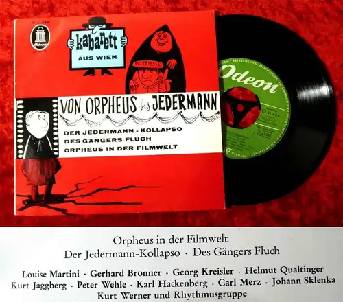 EP Von Orpheus bis Jedermann - Kabarett aus Wien (Odeon O 41 444) D