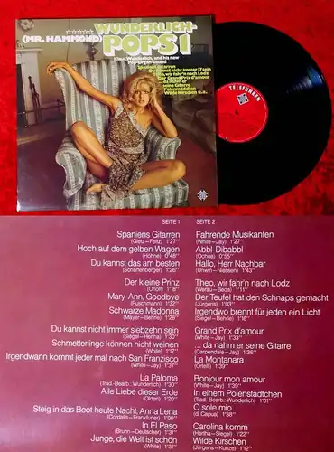 LP Klaus Wunderlich: Wunderlich Pops 1 (Telefunken 621184 AS) D 1974