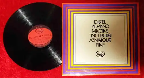 LP Distel - Adamo - Macias - Rossi - Aznavour -  Piaf (MfP 5453) F