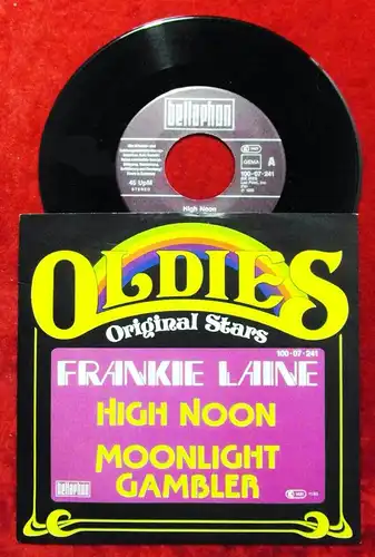 Single Frankie Laine: High Noon / Moonlight Gambler (Bellaphon Oldies Serie) D