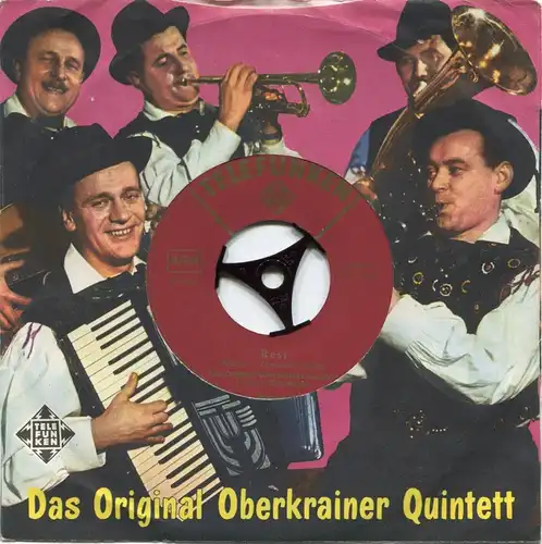 Single Slavko Avsenik & Original Oberkrainer: Resi (Telefunken U 55 015) D