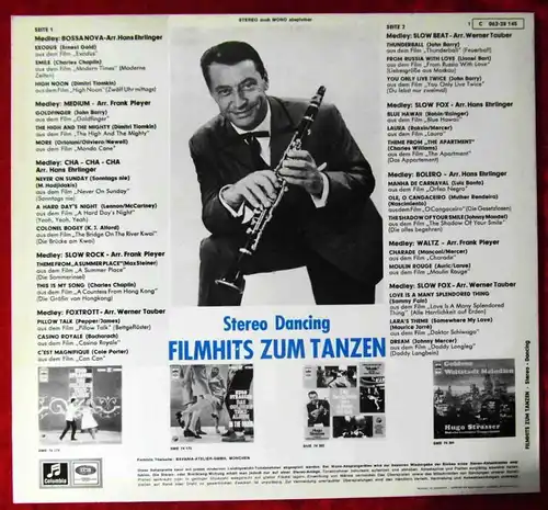 LP Hugo Strasser: Filmhits zum Tanzen  (Columbia 1C 062-28 145) D