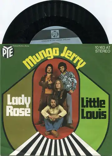 Single Mungo Jerry: Lady Rose (Pye 10 163 AT) D 1971