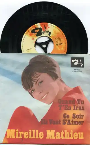 Single Mireille Mathieu: Quand Tu T´En Iras (Barclay M 966) D 1967
