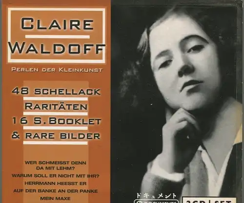 2CD Claire Waldoff: Perlen der Kleinkunst (TM) w/ Booklet 2004