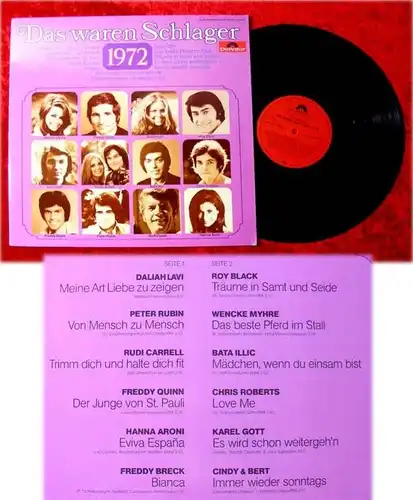 LP Das waren Schlager 1972 Rudi Carrell Hanna Aroni Fre