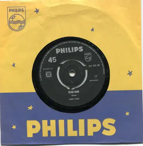 Single Jimmy Dean: Dear Ivan (Philips 322 833 BF) NL