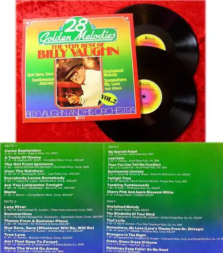 2LP Billy Vaughn: 28 Golden Melodies Vol. 2 (ABC) D