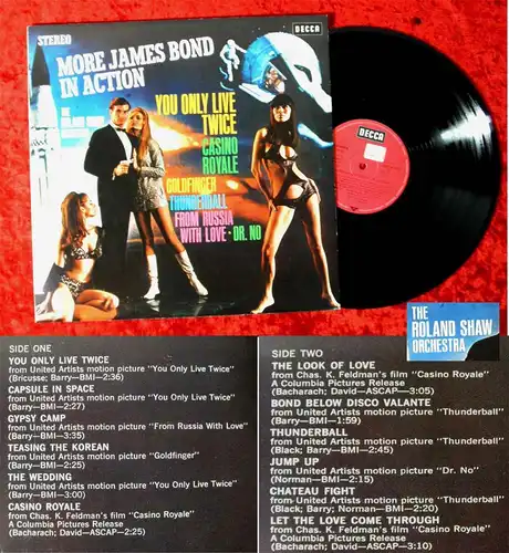 LP More James Bond in Action! Roland Shaw Orchestra (Decca SLK 16 491-P) D 1968