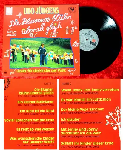 LP Udo Jürgens: Die Blumen blüh´n überall gleich (Ariola 200 255-541) D 1978