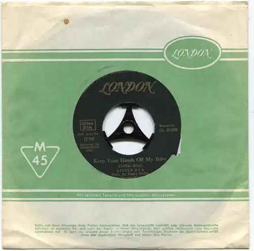 Single Little Eva: Where Do I Go? (London DL 20 669) D