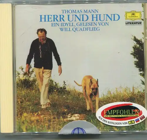 CD Will Quadflieg: Herr und Hund (Thomas Mann) (DGG) 1984
