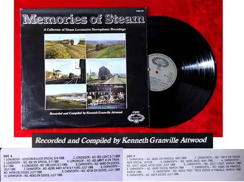 LP Memories of Steam - Collection of Steam Locomotive Sounds (Hallmark HMA 239)