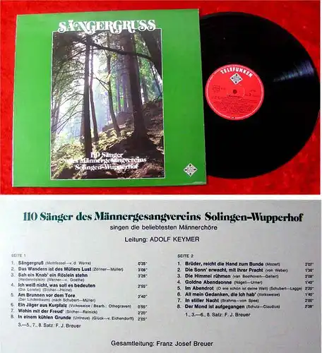 LP 110 Sänger des Männergesangsvereins Solingen...