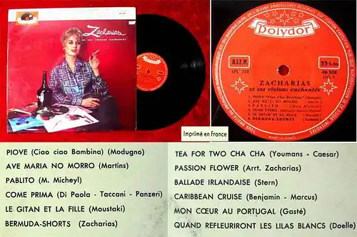 LP Helmut Zachairas: Et Sés Violons Enchantés (Polydor 46 308) F