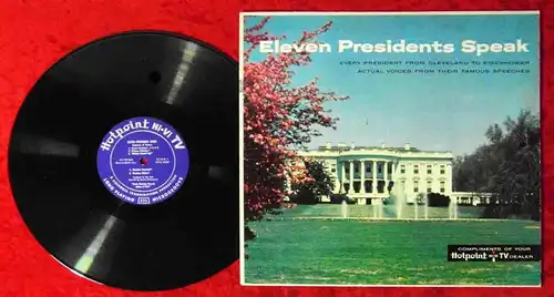 LP Eleven Presidents Speak - From Cleveland to Eisenhower (HotPoint TV) US