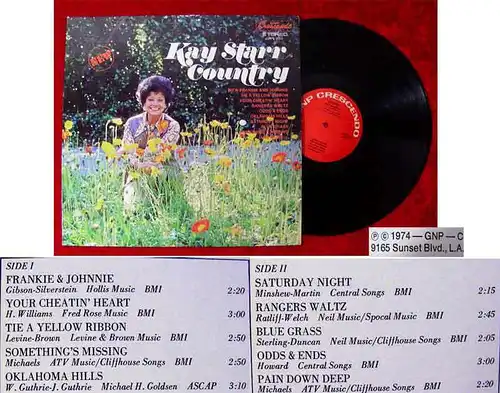 LP Kay Starr: Country (Columbia) US 1974