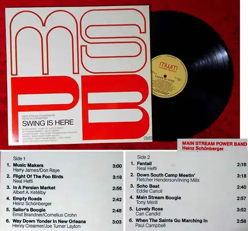 LP Main Stream Power Band Heinz Schönberger: Swing Is Here (MWM 001) D 1976