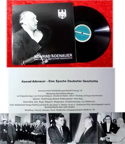 LP Konrad Adenauer - eine Epoche deutscher Geschichte (mit Booklet) D