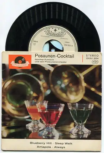 EP Günther Fuhlisch: Posaunen Cocktail (Polydor 224 052 Stereo) D 1960 Promo