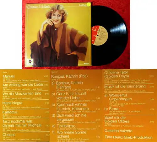LP Caterina Valente: Manuel (Hör Zu EMI 1C 066-45 282) D 1978