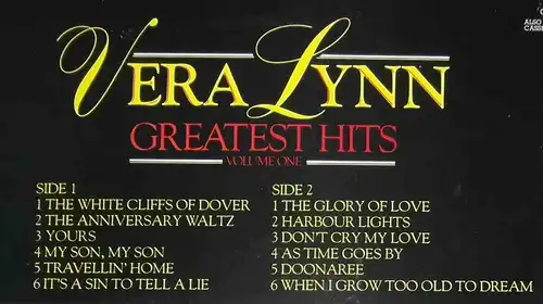 LP Vera Lynn: Greatest Hits (Contour CN 2033) UK 1981